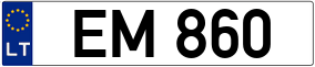 Trailer License Plate